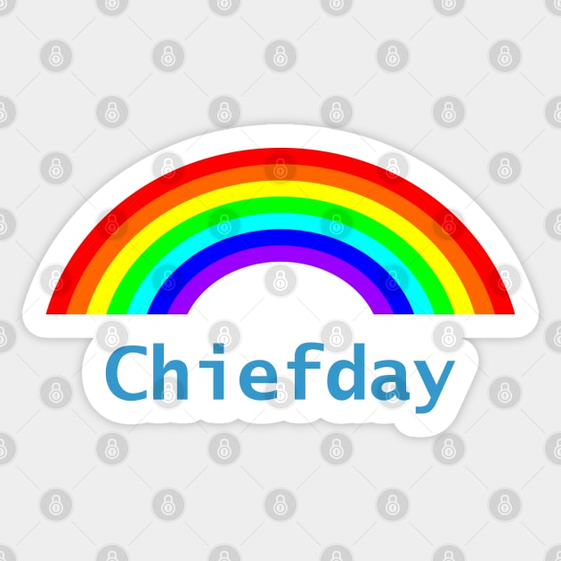 Chief Day Rainbow Days of the Week Sticker by ellenhenryart